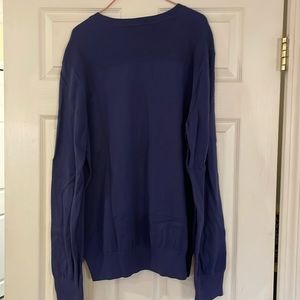 Banana republic men's blue cotton cashmere sweater, size xl.